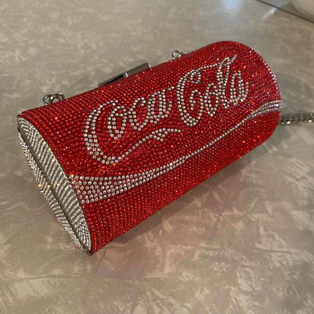 NEW Sparkling Bling Crystal Coke Clutch Purse Bag Coke Coca-Cola